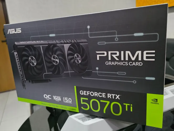 Placa de Vídeo Asus Prime RTX 5070Ti OC 16gb GDDR7 DLSS Ray Tracing