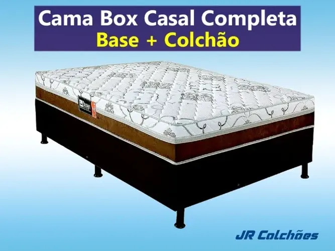 Cama Box Casal Especial - Colchão e Base Separados