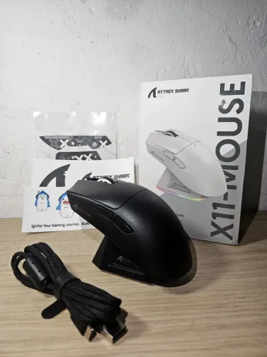 Mouse shark attack x11 Preto Novo