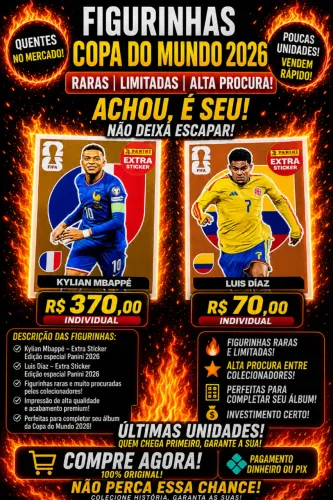 FIGURINHAS COPA DO MUNDO 2026 LEGENDS