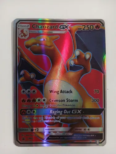 Carta pokemón TCG Charizard GX
