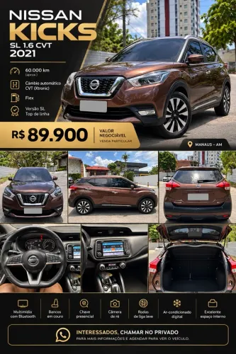Nissan Kicks SL 1.6 16V Flexstar 5P Aut. 2021