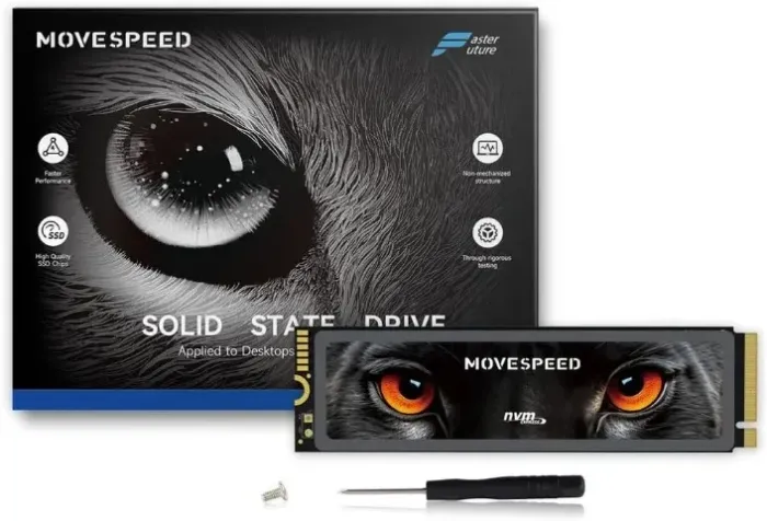 SSD Nvme Movespeed 1TB M.2 PCie 4.0 7450mb/s Dissipador Ps5 PC