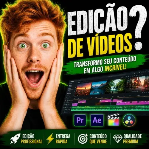 EDITOR DE VÍDEOS PARA YOUTUBE, INSTAGRAM, TIKTOK E EMPRESAS