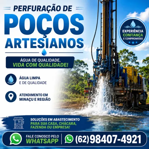 Perfuração de poços artesianos 
