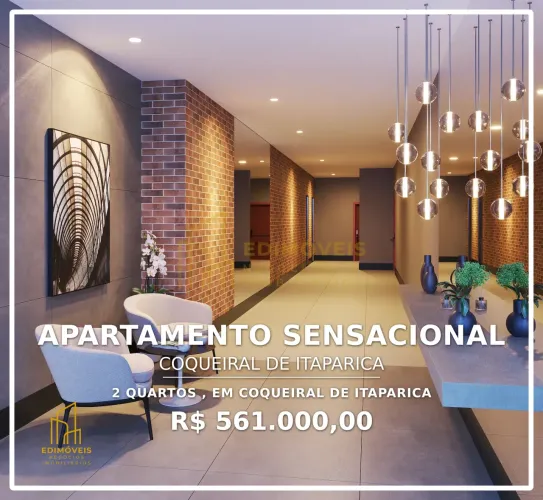 Incrível Apartamento em Coqueiral de Itaparica - Vila Velha com Piscina e Lazer