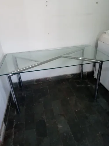 Mesa jantar de vidro