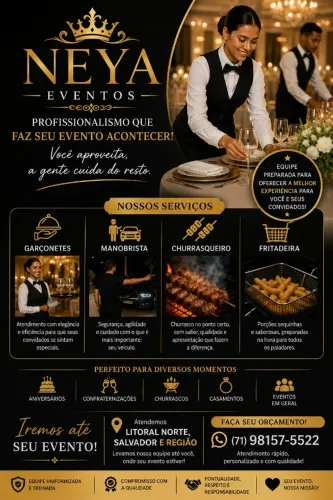 Garçonetes para eventos