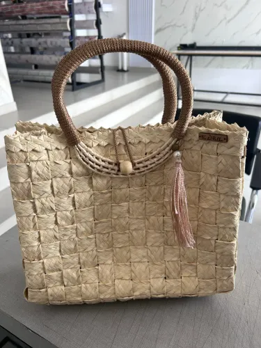 Bolsa De Praia Fio Palha