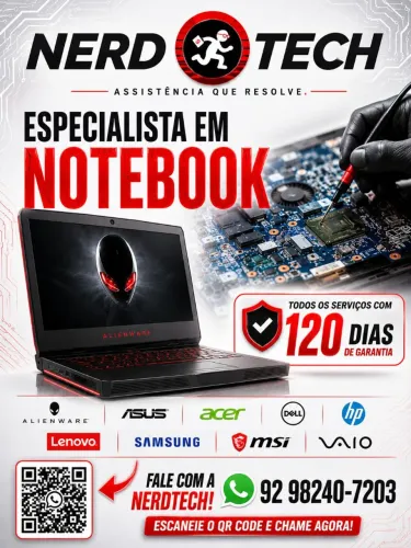 O ESPECIALISTA Assistência TÉCNICA em Notebooks multimarcas