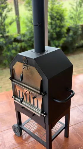 Forno Pizza Churrasqueira Lenha e Carvão - Usado 3 Vezes