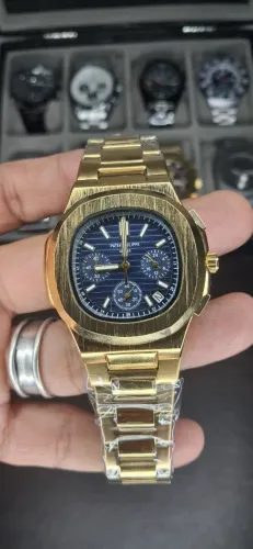 Relógio de Luxo Dourado 40MM