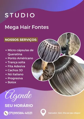 Colocação de Mega hair