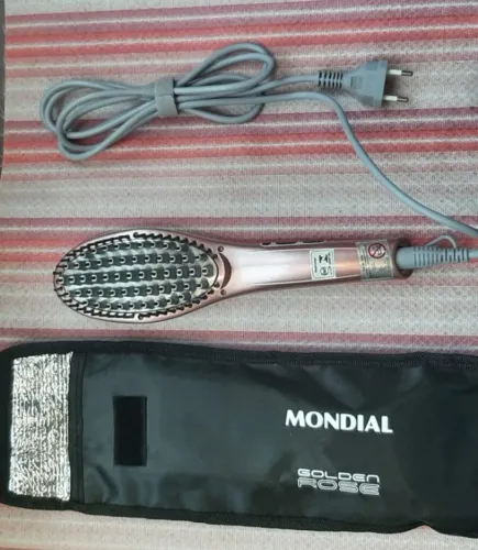 Escova alisadora Mondial Golden Rose