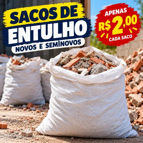 Sacos de entulho 60x80