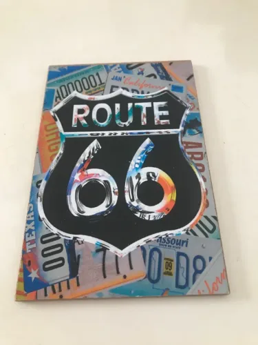 Plaquinha/quadro Route 66 Azul (Usado)