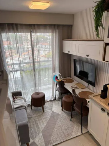 Studio 1 dormitório Mobiliado para alugar 24 m²| USP | Varanda | Butantã | Cidade Universi