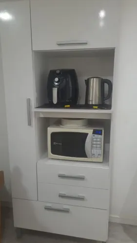 Armário Multiuso Atualle Seul para Forno e Micro-ondas 3 Portas e 2 Gavetas