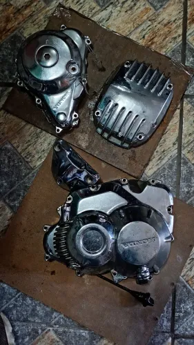 Tampas cromadas para CG 160 fan Titan start cargo