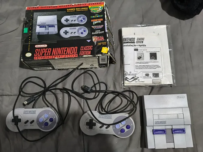 Mini Super Nintendo Classic Original Na caixa.