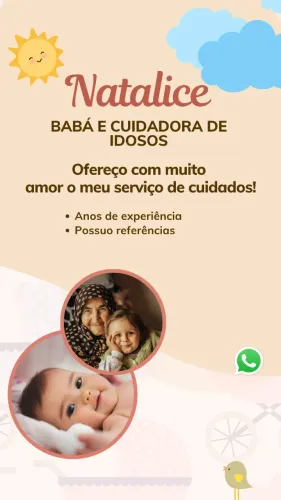 Babá e cuidadora de idosos