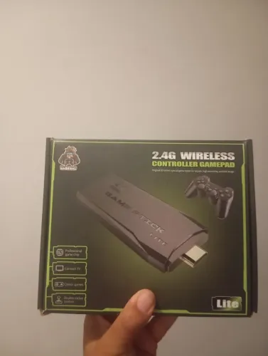 Adaptador HDMI vídeo game 4k 2 controles sem fio