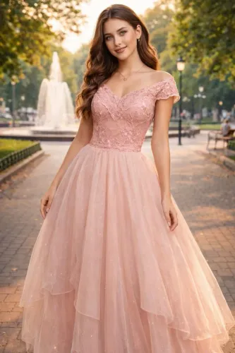 Vestido rosa 15 anos 2em1