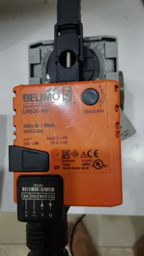 Conjunto de válvula 3 vias com atuador e controle digital belimo