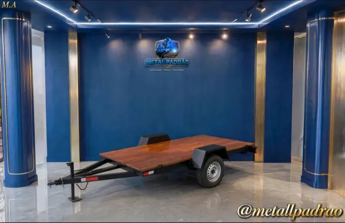 REBOQUE PLATAFORMA PARA TRANSPORTAR SOM/PAREDÃO OKM. |METAL PADRÃO força e Resistência!