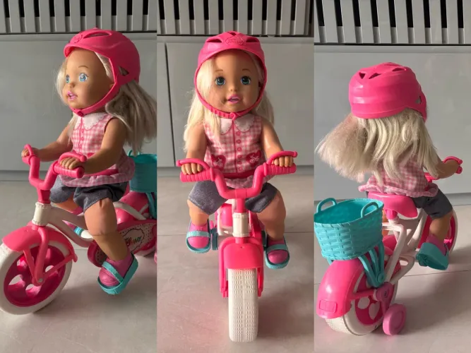Boneca Little Mommy Ciclista