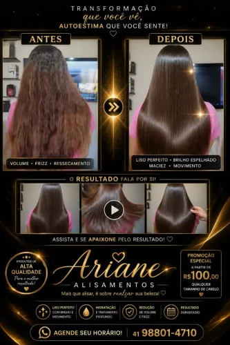 Promoção imperdível de alisamento