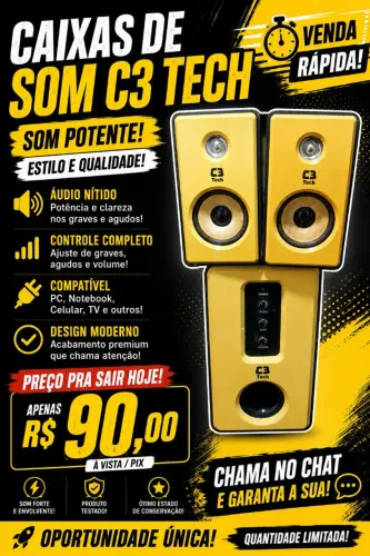 Caixa de som C3 Tech