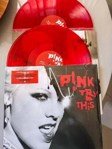 Vinil P!nk Try This Discos Vermelhos