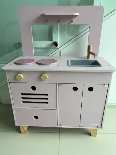 Brinquedo De Madeira Cozinha Rosa Büp Baby