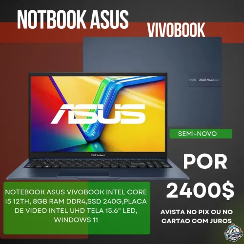Notebook asus core i5 12geracao