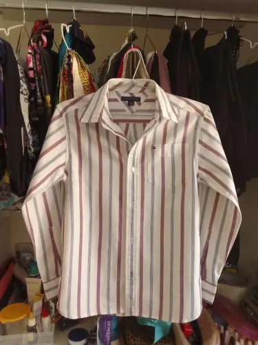 Blusa Social Nova Tommy Hilfiger Tam P/M