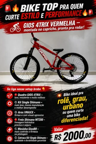 Bike Gios 4Trix Vermelha