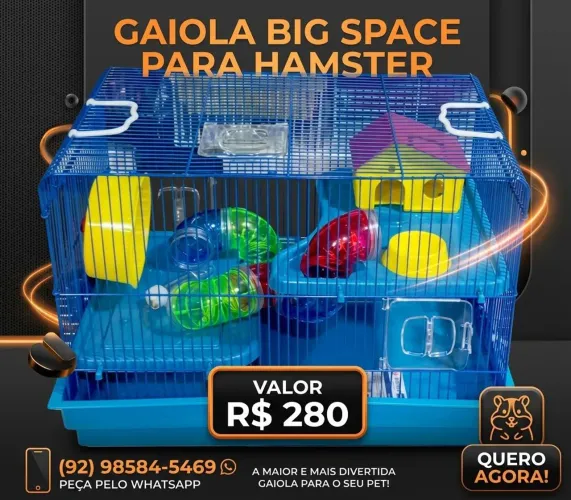 Gaiola para hamster a pronta entrega