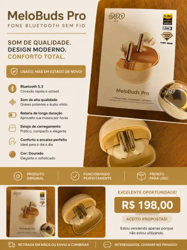 Fone de ouvido QCY