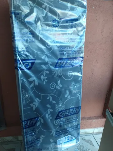 Colchão de solteiro tecido preto anti ácaro Espuma Marca Gazin PROMO IMPERDÍVEL  