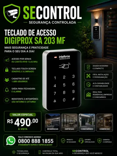 Controle de acesso sa 202 intelbras