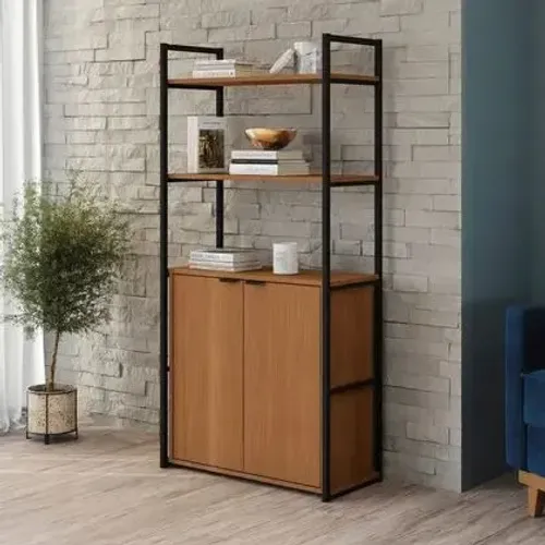 Estante Alta para Livros com 2 Portas Industrial DIVIDIMOS EM ATÉ 10X SEM JUROS