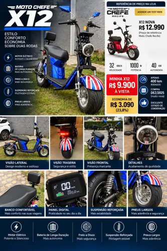 Moto-Chefe X12 1000w 2026