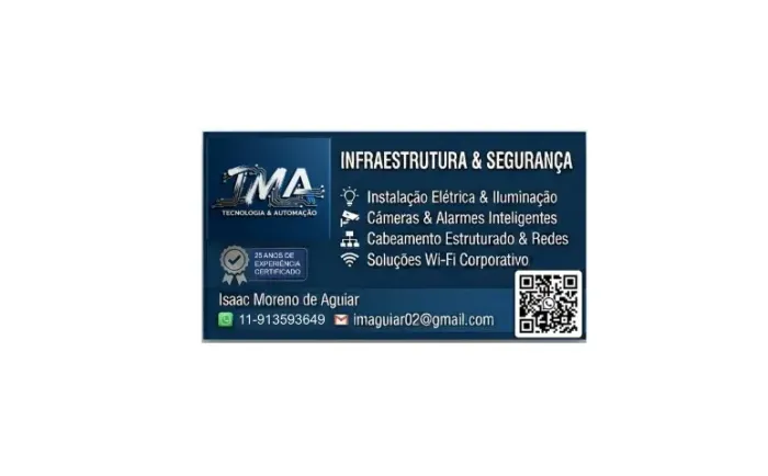 Instalação de Câmeras, centrais de Alarme, manutenção e instalação Elétrica em geral