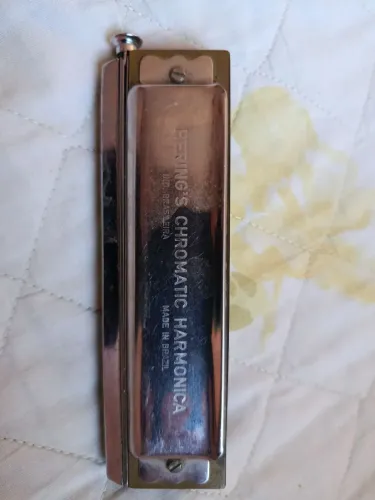 Gaita de boca Hering's Chromatic Harmônica 48 vozes a 