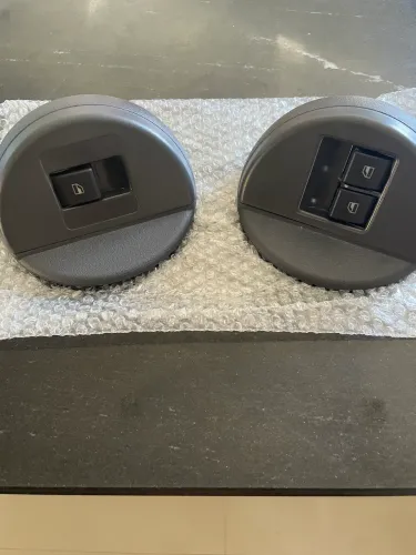 Botão vidro saveiro G4 com moldura
