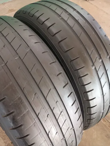 2 PNEUS ARO 15 GOODYEAR 185/65 MEIA VIDA BONS.