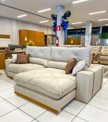 SOFÁ RETRÁTIL E RECLINÁVEL GRAN BELLO PLUS 2.50M. PRONTA ENTREGA.