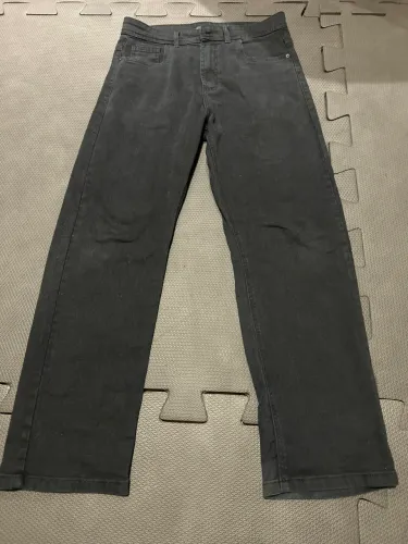 Calça preta Jeans reta/baggy