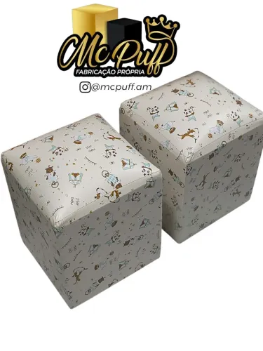 Puff Padrão Estampado